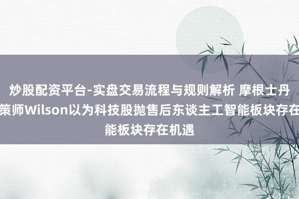 炒股配资平台-实盘交易流程与规则解析 摩根士丹利政策师Wilson以为科技股抛售后东谈主工智能板块存在机遇