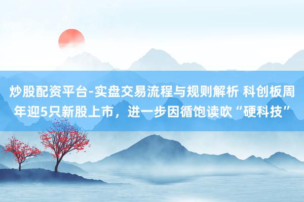 炒股配资平台-实盘交易流程与规则解析 科创板周年迎5只新股上市，进一步因循饱读吹“硬科技”
