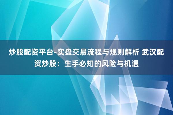 炒股配资平台-实盘交易流程与规则解析 武汉配资炒股：生手必知的风险与机遇